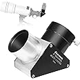 Astromania 2 Inch Star Diagonal 90-Degree Mirror with 93% Reflectivity Dielectric Coatings - Fully Metal for Refracting Telescope Eyepiece Lens for Astronomical Visual Astrophotography