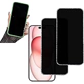 2PCS Glitter Privacy Screen Protector suit for iPhone 13 Pro Max/iPhone 14 Plus, Anti-spy Diamond Bling Shiny Shine on Night