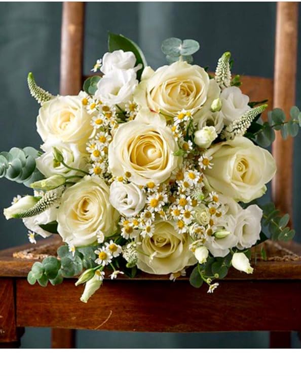 Fresh Flowers Delivered UK Next Day Prime Mixed White Roses