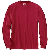 Carhartt Men's Loose Fit Heavyweight Long-sleeve Logo Sleeve Graphic T-shirt