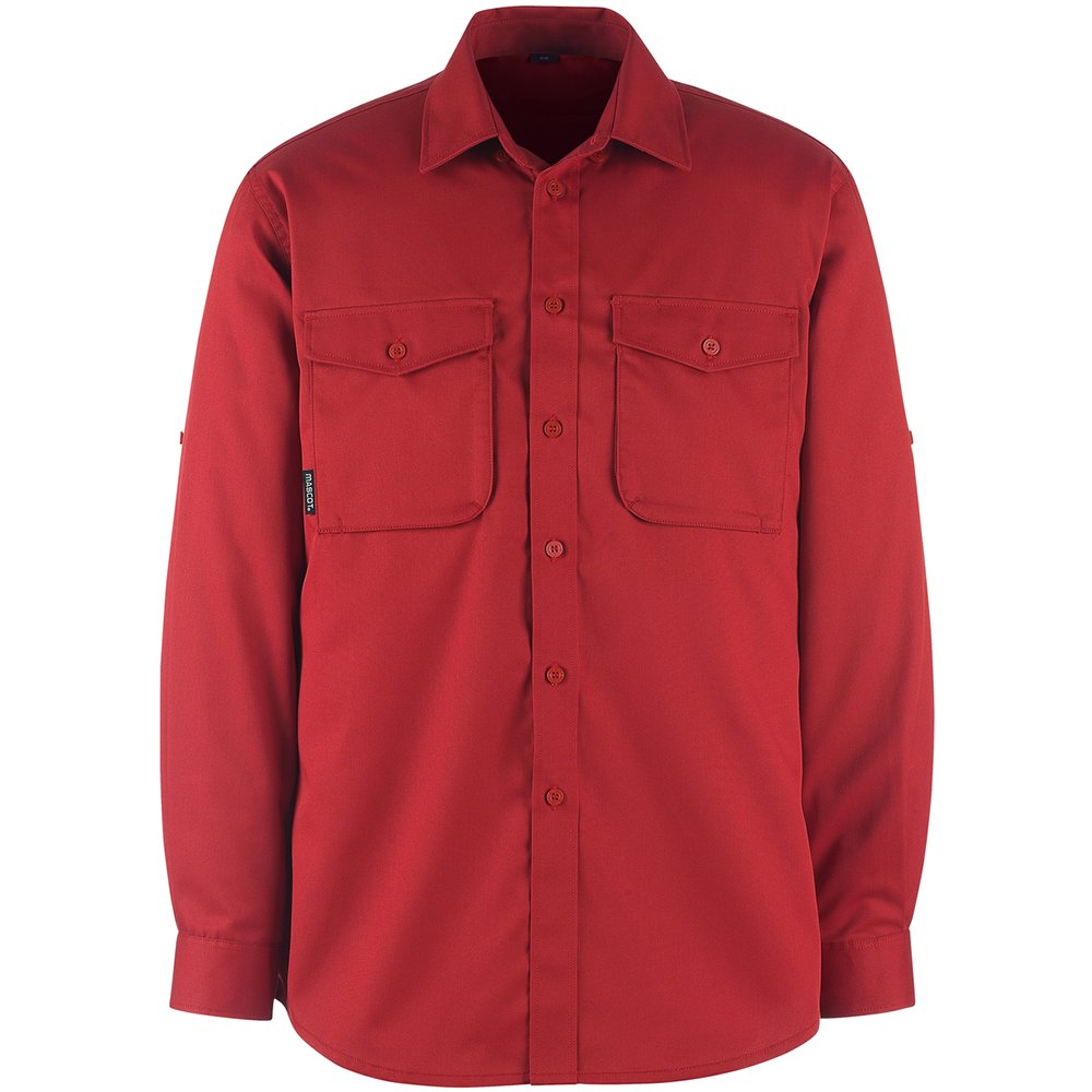 Mascot 13004-230-02 Mesa Crossover Modern Fit Shirt, Size 41-42, Red