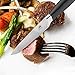 Equinox 4-Piece Stainless Steel Steak Knife Set, Serrated Steak Knives Set of 4 With ABS Handle