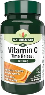 Natures Aid Vitamin C 1000mg Time Release 30 Tablets Vegan