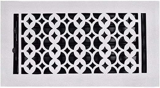Floor Vent Covers 6x12 White Cast Iron Floor Registers With