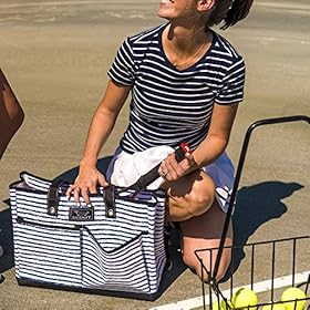 SCOUT BJ Bag - Large, Utility Tote Bag for Women, Nurses, Teachers and Moms with Zipper & 4 Exterior Pockets for… 615eHbJTm%2BL