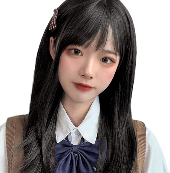 Amazon J S ウィッグ ロング 黒髪ウィッグ ストレート レディース フルウィッグぱっつん 女性用かつら 女装ウィッグ 小顔 カジュアル ブラック フルウィッグ 通販