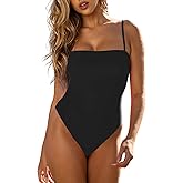 RELLECIGA Women's Bandeau One Piece Swimsuits
