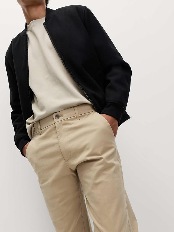 Chinos elásticos de corte padrão 86cm (Reino Unido 34)