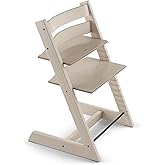 Tripp Trapp Chair from Stokke, Whitewash - Adjustable, Convertible Chair for Toddlers, Children & Adults - Convenient, Comfor