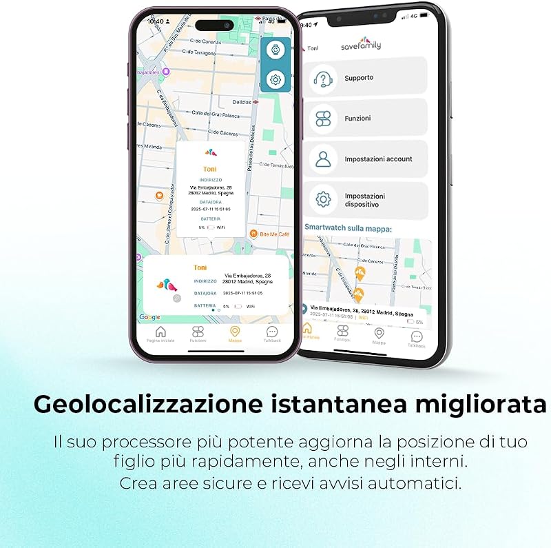 SaveWatch Plus 2 | Smartwatch per Bambini con Localizzatore GPS — foto 4 di 8