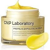 CNP Honey Ceramide Moisturizer with Propolis Extract & Hyaluronic Acid, Propolis Ampule Oil-in-Cream with 5 Oil Blend, Anti Aging Face Cream, for Firm, Radiant Skin, Korean Skin Care (1.76 fl. oz)