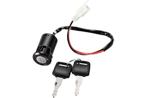 WOOSTAR 2 Wire Ignition Key Switch On Off 2 Position Replacement for 50cc 70cc 90cc 110cc 125cc 150cc 200cc 250cc Electrical Scooter Go Cart ATV 4 Wheeler Quad