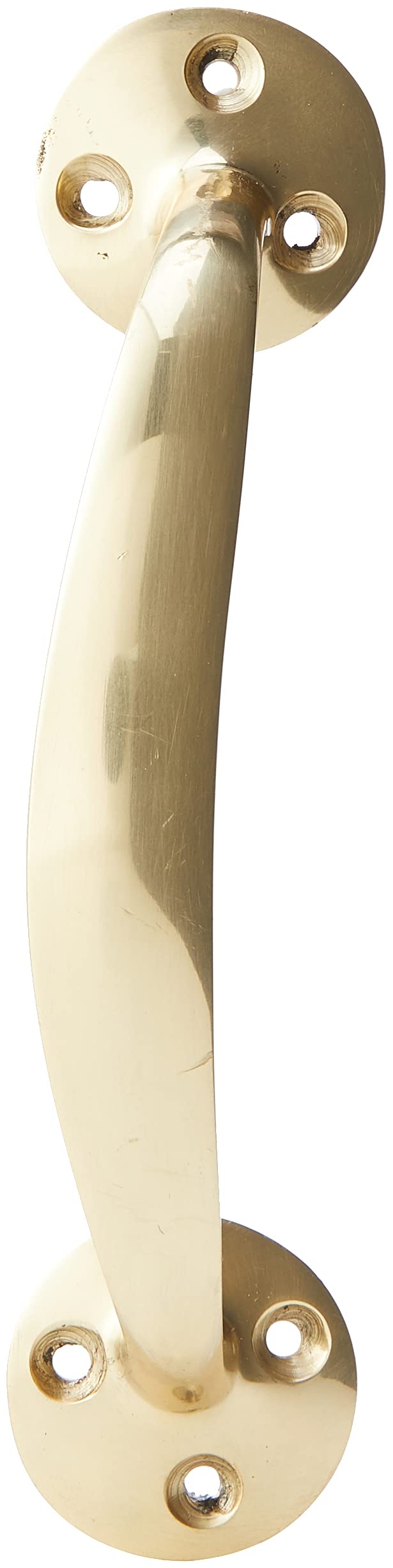 Merriway BH02100 Victorian Bow Handle, 150mm (6 inch) - Polished Brass