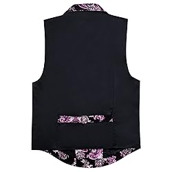 Barry.Wang Mens Paisley Purple Victorian Single