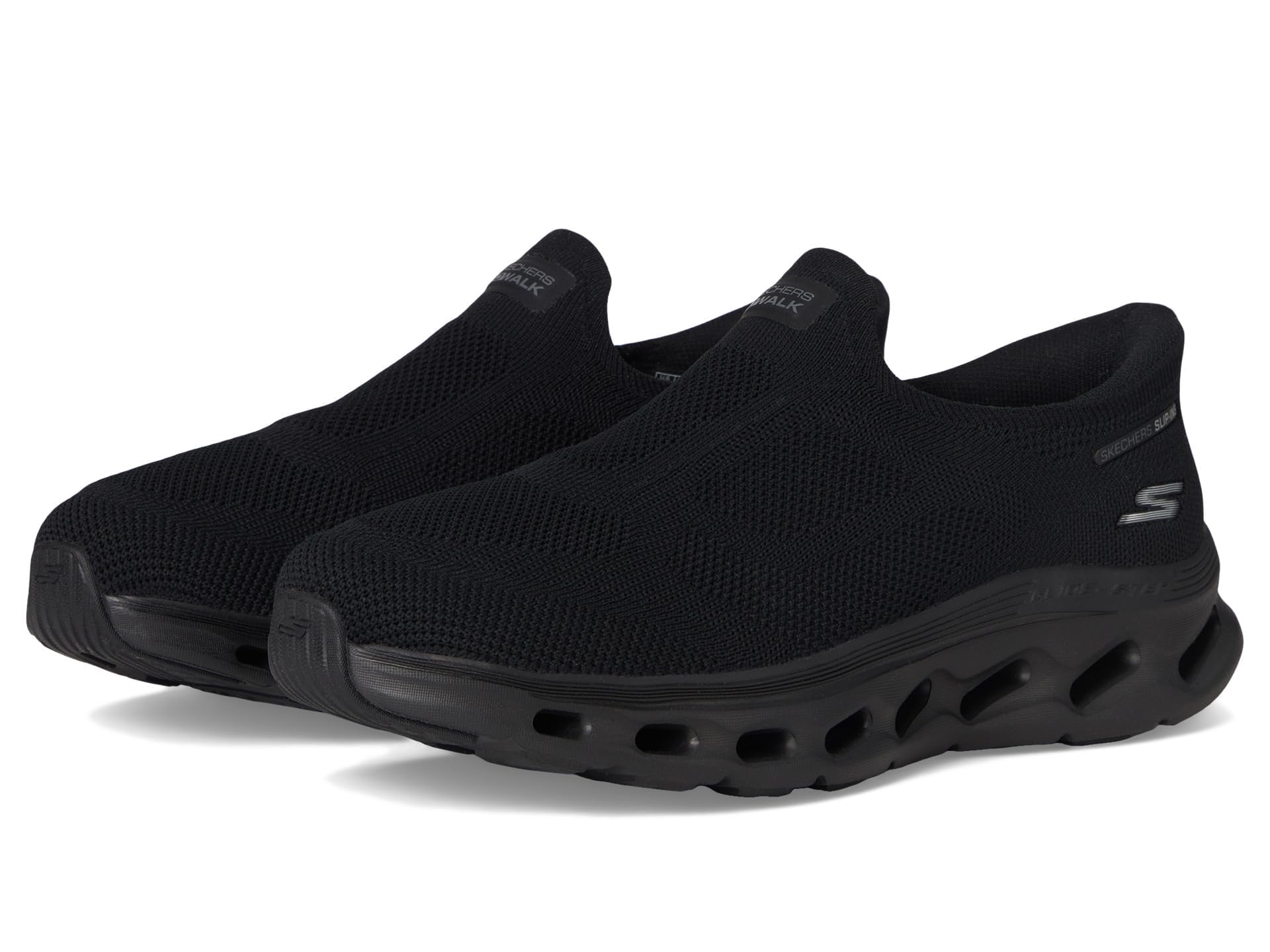 Skechers Women’s Go Walk Glide Step 2.0 Annette Hands Free Slip-Ins Sneaker, Black, 5