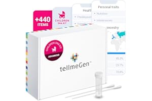tellmeGen DNA Test Advanced Children's (Ancestry - Health - Personal Traits) What DNA Says About Your Children - More 400 Online Reports Genetic Study - Genetic Testing for Babies and Children