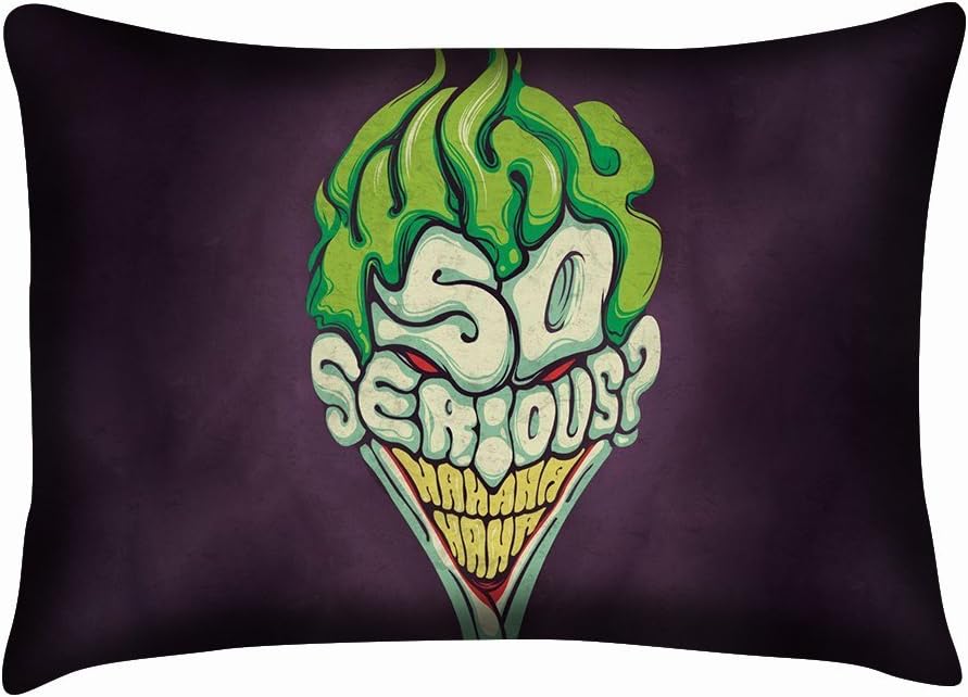 The Joker Pillow Case Why So Serious Custom Zippered Both Sides Cover 20x30 Inch