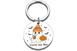 XPENMULBOJA Halloween Boo Basket Stuff for Women Kids Boo Keychain for Men Boyfriend Girlfriend Halloween Basket for Teens Girls Boys Cute Halloween Gifts for Her Teen Girls Boo Basket Stuffers