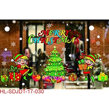 UFACE Frohe Weihnachten Haushalt Zimmer Wandaufkleber Wandbild Dekor Aufkleber Abnehmbar