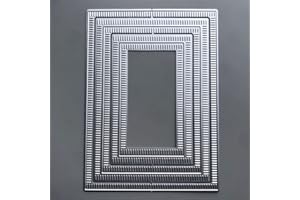 DZIXY 2022 New Rectangle Border Metal Cutting Dies for Card Making Embossing Paper Photo Album Stamps Crafts Templates Mould Stencils