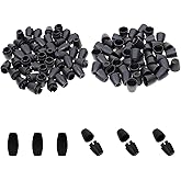 Mini Skater 50 Pairs Breakaway Safety Clasps Plastic Bead Barrel Connectors for Lanyards Bracelets Necklaces DIY Crafts Jewelry Making Clasps Clothing Accessories (Dia 4mm Hole)