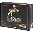 Suavecito Men's 5 PC Hair Kit - Original & Firme (Strong) Hold Medium Shine Pomade, Hair Cream and Grooming Spray, Large Deluxe Comb