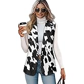 PJHEQOXE Women's Casual Vest Tops Sleeveless Blazer Suit Lightweight Work Office Outerwear Waistcoat