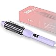 Novuspro Hair Curling Brush, 60 Minutes Auto Safety Shut Off, Cool Touch Bristles, 11 Temperature Adjustable Heated Curling Brush,1 inch Brush Curling Irons with Anti-Scald Bristles