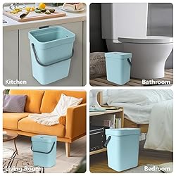VIGIND Hanging Small Trash Can with Lid Under Sink