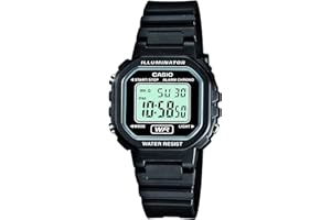 Casio LA20WH Series | Women's Digital Watch | Water Resistant | LED Light | Auto Calendar | Date Display | 1/100 SEC Stopwatch | Regular Time Keeping (HR, Min, SEC, PM, Date, Day) | 5 Yr Batt
