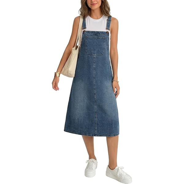 Nasty Gal The Denim Halter Neck Waistcoat Dress at Amazon Women's Clothing  store