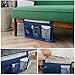 RosyLife Bedside Storage Organizer/Beside Caddy/Table Cabinet Storage Organizer for Tablet Magazine Phone Remotes - All Within Arms Reach (Navy)