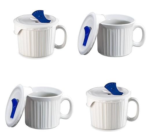 Corningware Pop en taza, 4 tazas con tapas de plástico de ...
