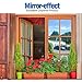 Homein One Way Mirror Film Silver Reflective Window Film Daytime Privacy Solar Reflective Window Tint Self Adhesive Mirror Paper Glass Sticker Heat Control Anti-UV for Office Home 17.5 x 78.7 inch