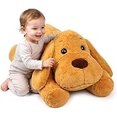 Cudhug Dog Stuffed Animal, Giant 32" Stuffed Puppy,Large Soft Plush Toy Birthday Party Gifts for Kids Girls Boys