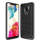 Xiaomi Poco F1 Case, TopACE Ultra Thin Carbon Fiber Scratch Resistant Shock Absorption Soft TPU Protective Cover for Xiaomi Poco F1 / Xiaomi Pocophone F1 (Black)