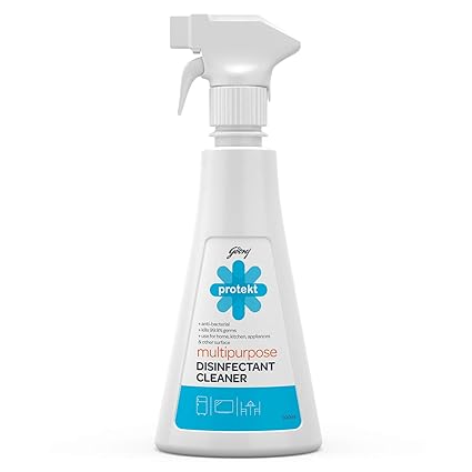 Godrej Protekt Multi-purpose Disinfectant Spray Cleaner (No Gas) (500ml)-Kills 99.9% Germs, Anti-bacterial, for Home and Kitchen