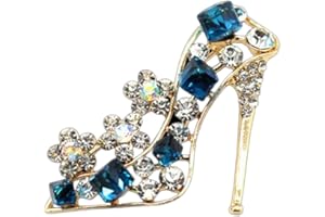 FABLCREW Shuiniba High Heels Shoes Shape Brooch Pin for Women Brides Created Brooch Size 4.2×3.9cm