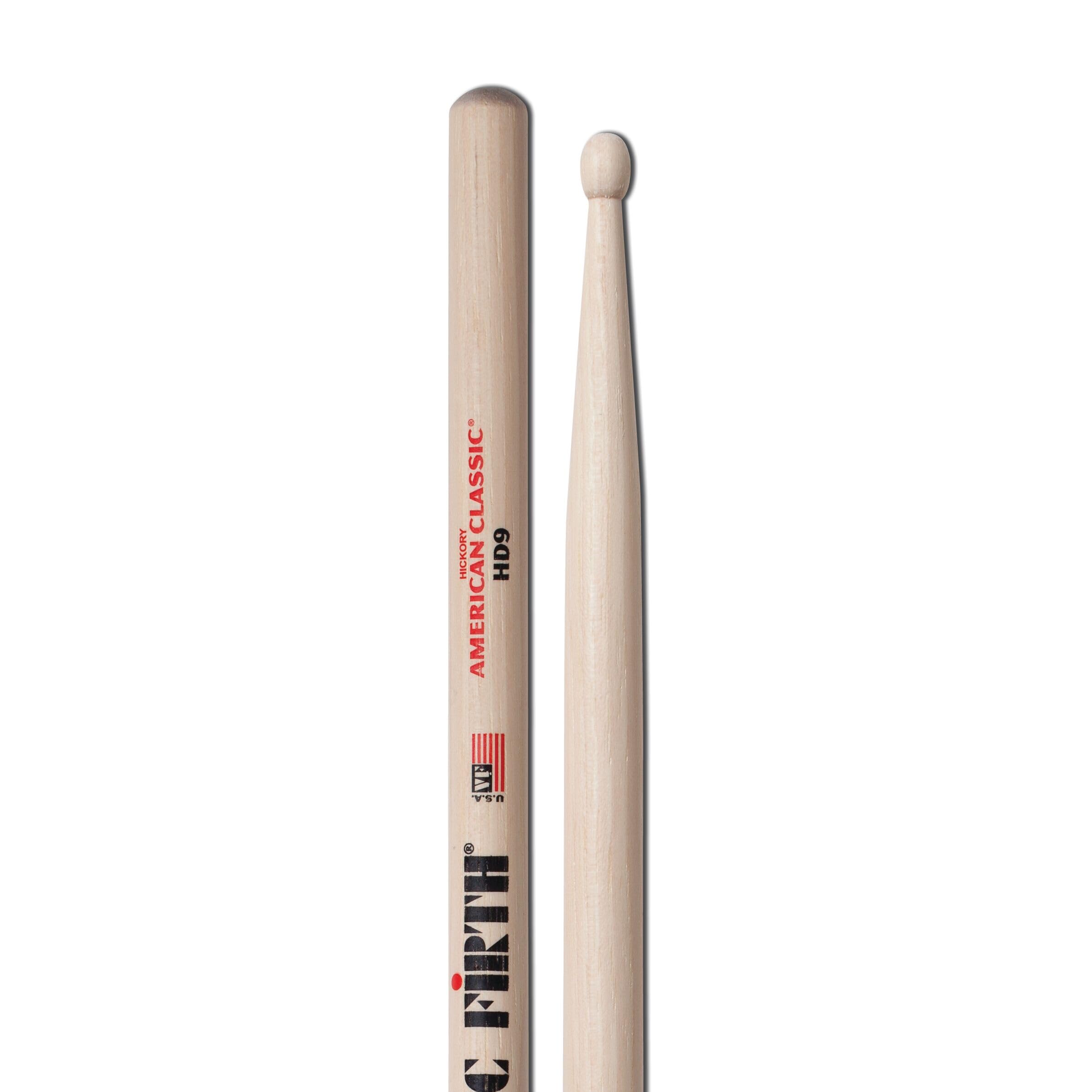 Vic FIrth - American Classic® Drumsticks HD9 - American Hickory - Wood Tip