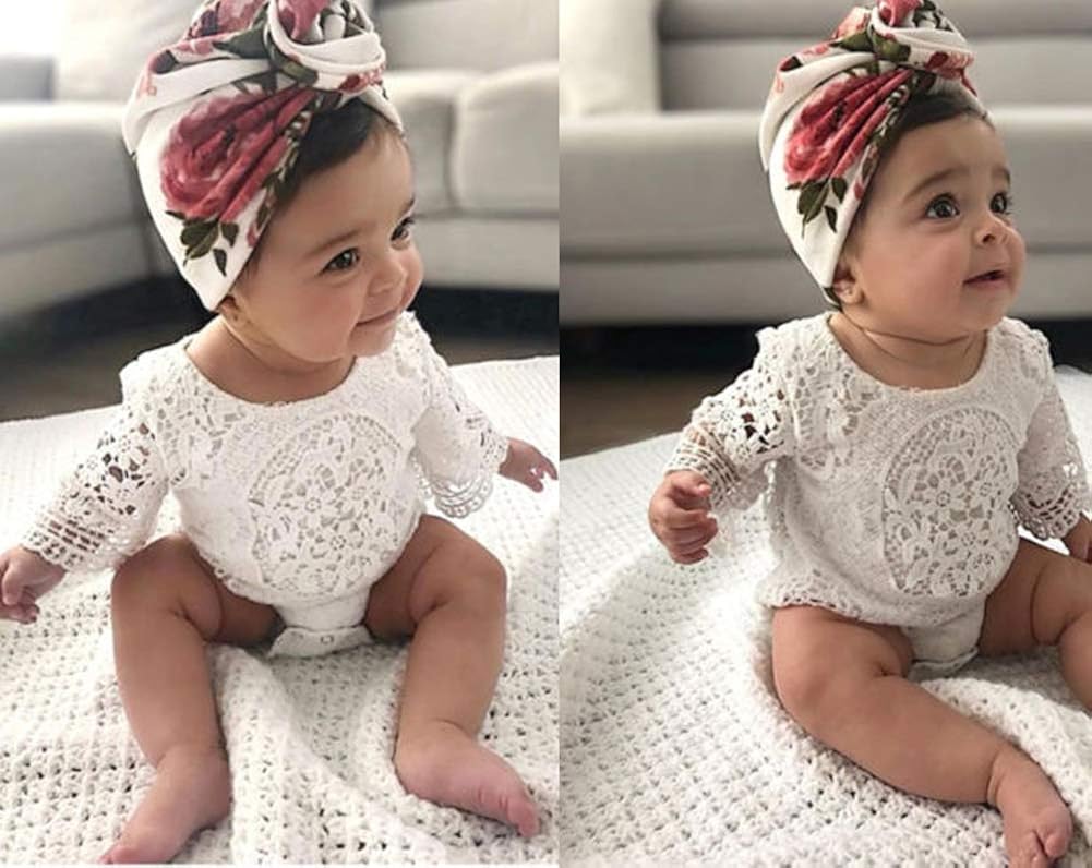 white lace romper baby girl