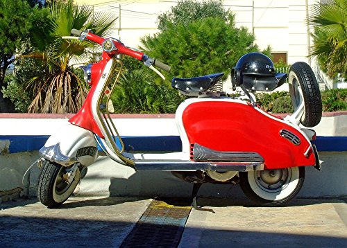 Home Comforts Peel N Stick Poster Of Red Scooter Scooter Red Lambretta Scooter Lambretta Poster 24x16 Adhesive Sticker Poster Print On Galleon Philippines
