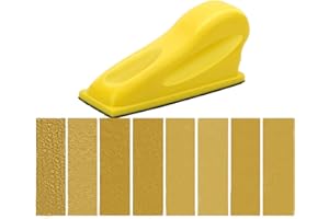 Micro Sander Paper Kit,81PCS Wet Dry Sandpaper-Grit 60 80 120 180 240 320 400 600,3.5”x 1”Hand Detail Sanding Block with Hook