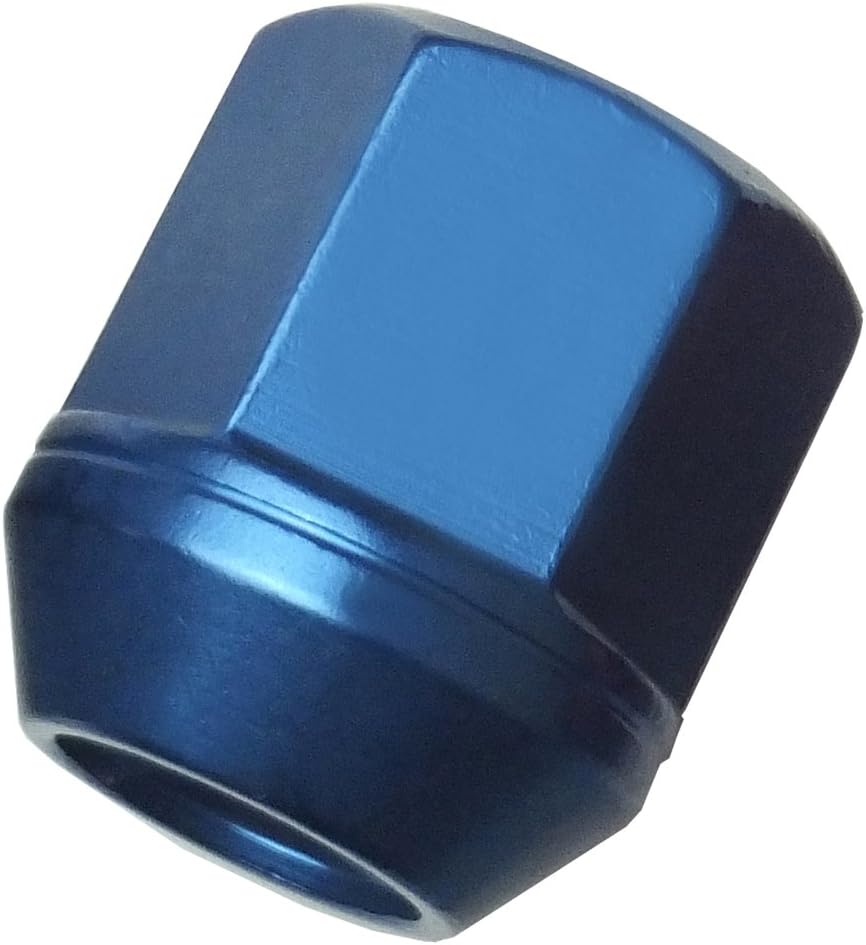 Amazon 単品1個 国産 カラーホイールナット アルミ製 袋型 19hex 25mm P1 25 青 軽自動車にピッタリ ロックナット 車 バイク