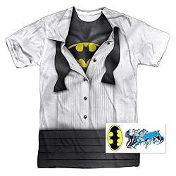 Popfunk Batman Tuxedo Shirt T-Shirt & Stickers