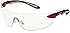Uvex S4410 Ignite Safety Eyewear, Metallic Red and Silver Frame, Clear Hardcoat Lens