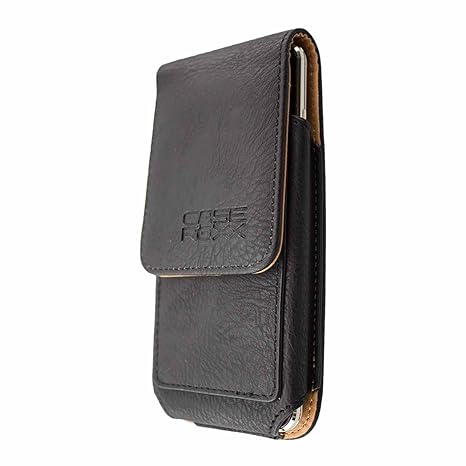 caseroxx Handy-Tasche Outdoor Tasche für LG G4 aus Echtleder, Handyhülle für Gürtel in schwarz