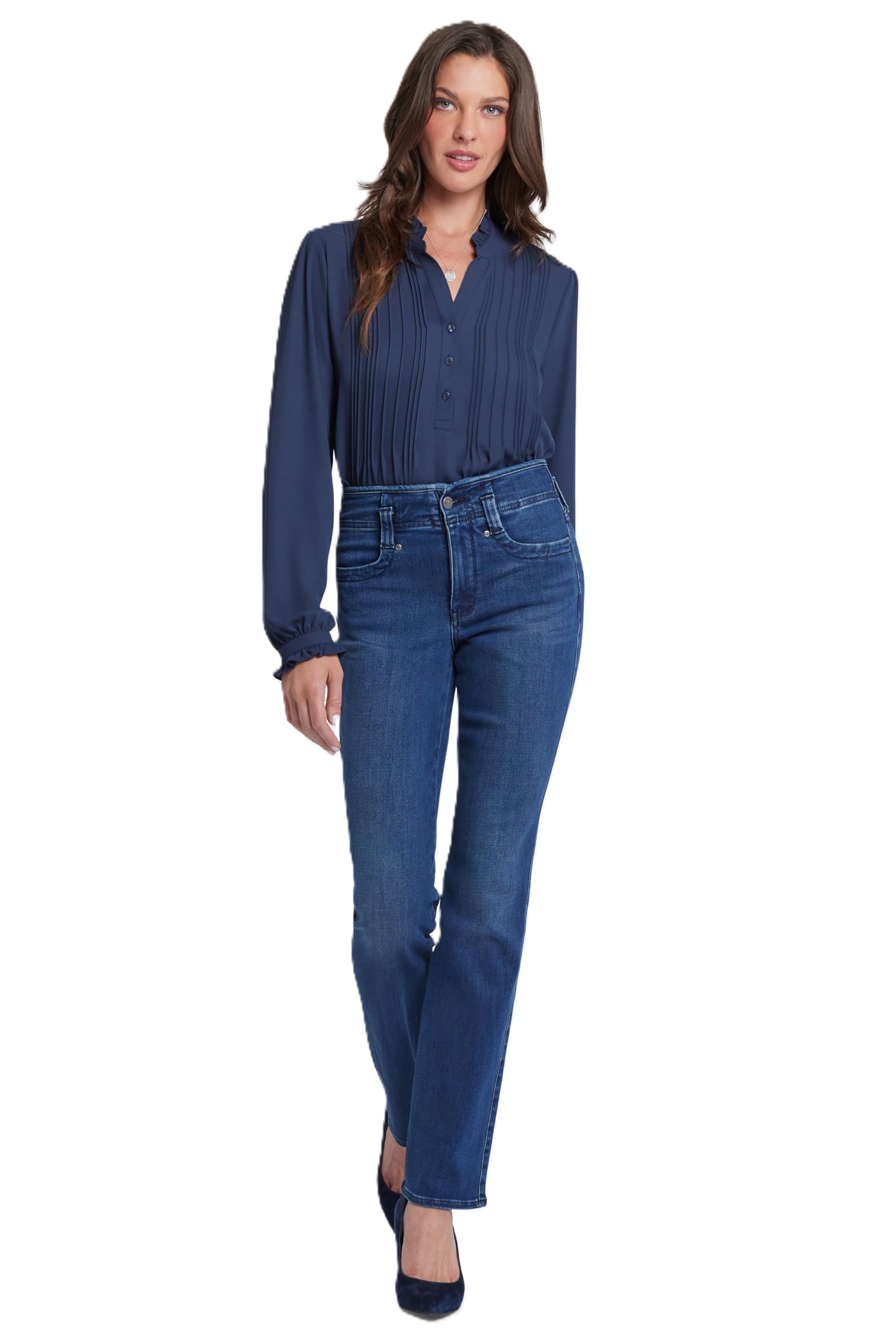 NYDJ Women’s Marilyn Straight Denim Jeans, Rendezvous, 8