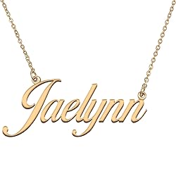 HUAN XUN Customized Custom Simple Any Name Necklace