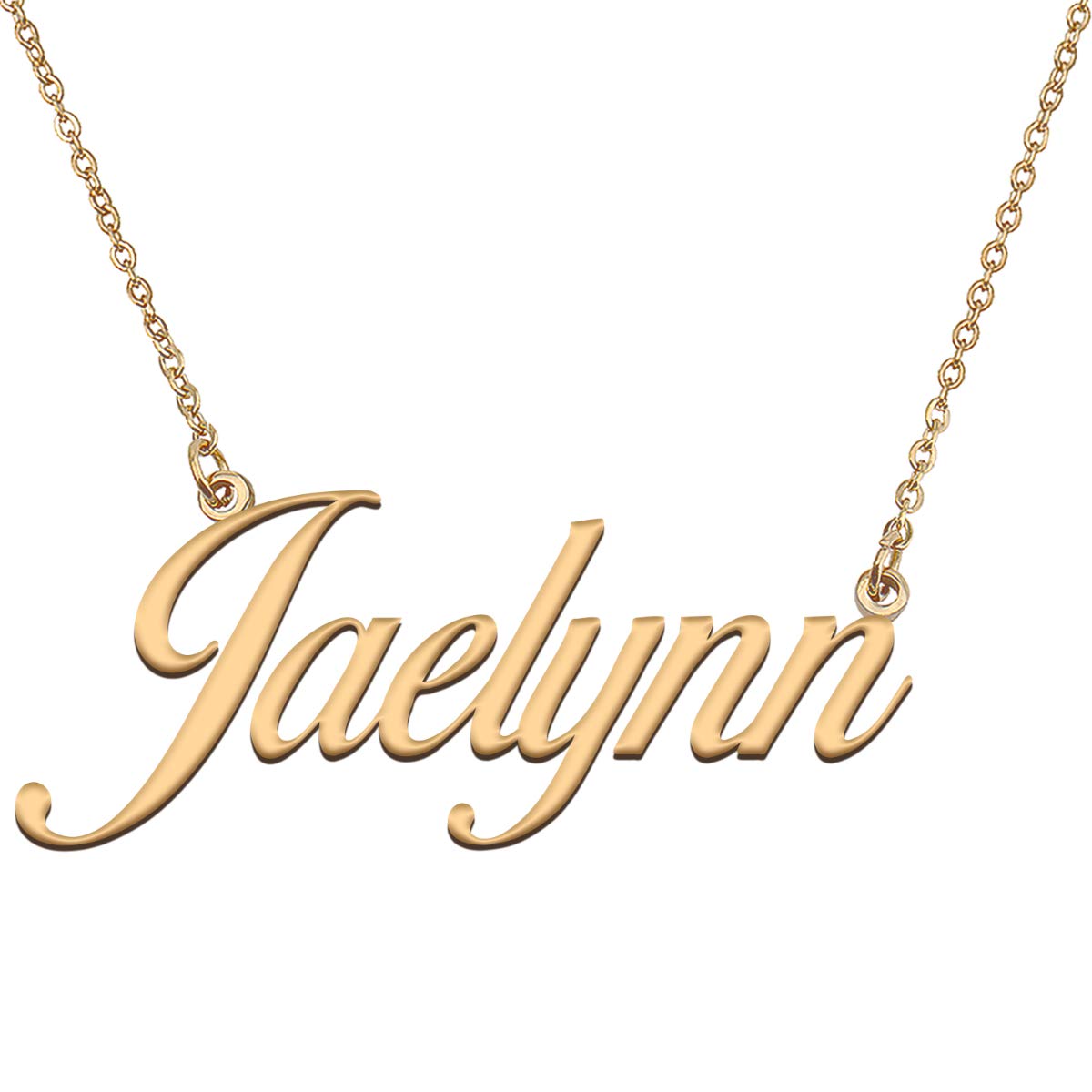 HUAN XUN Customized Custom Simple Any Name Necklace