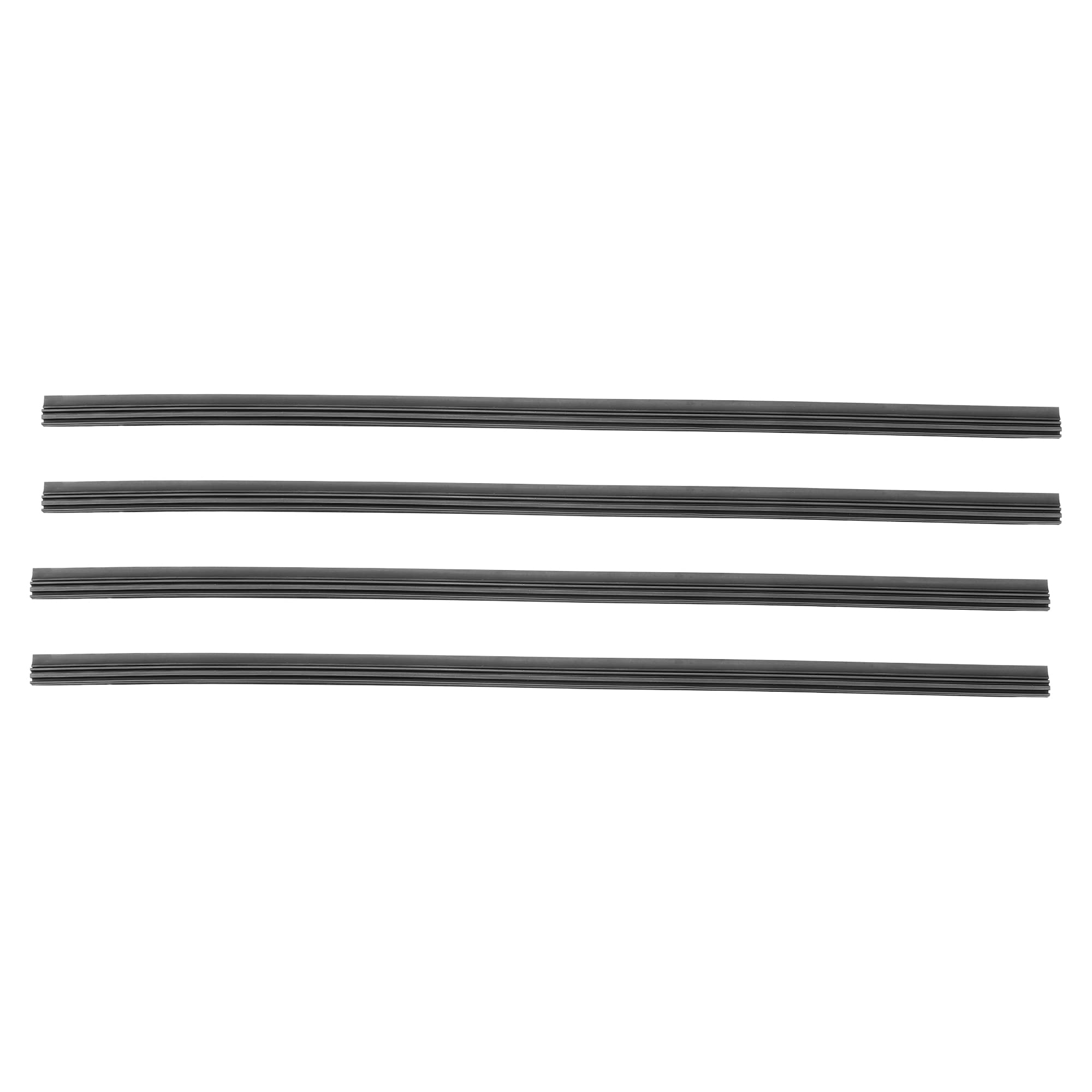 Photo 1 of ACROPIX 14inch 6x10.6mm Universal Car Windshield Wiper Blades Refills Boneless Insert Strips Black - Pack of 4`